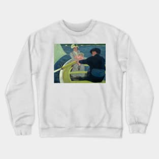 The Boating Party by Mary Cassatt Crewneck Sweatshirt